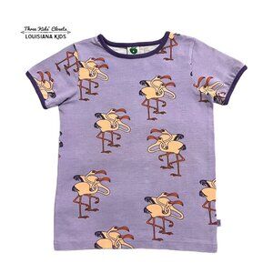 Smafolk 4-5Y Organic Lavender Flamingo Shirt